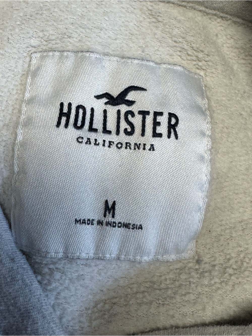 Hollister California Hoodie Women's M Heathered Oatmeal - Picture 5 of 9